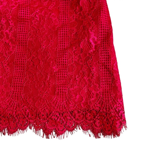 NWT! Anthropologie Maeve Dress Raspberry Open-Back Lace Size 4 - Picture 7 of 12